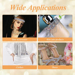 HASTHIP® 1 Yard Rhinestone Tassel Decorative Belt for Garments Making Metal Rhinestone Tassel Belt Waist Belt Self Adhesive DIY Tassel Charm Sparkling Color Rhinestone Belt for Clothes Making