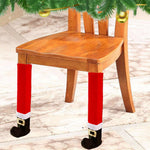 HASTHIP Christmas Chair Leg Covers 4PCS for Dining Room Furniture | 24cm x 20cm Non Slip Socks