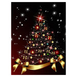 Diamond Painting Kit, 12x16inch Christmas Wall Decor Christmas Tree, 5D Diamond Painting Kit for Adults, Suitable for Wall Decoration, Christmas Decorations Items, No Frame