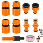 HASTHIP® 1/2 Inch Hose Quick Connect Fittings Set,Water Hose Connectors & Coupler Adapter Kit,Weather Resistant Brass Garden Quick Connect for Pool Car Wash Lawn & Greenhouse -