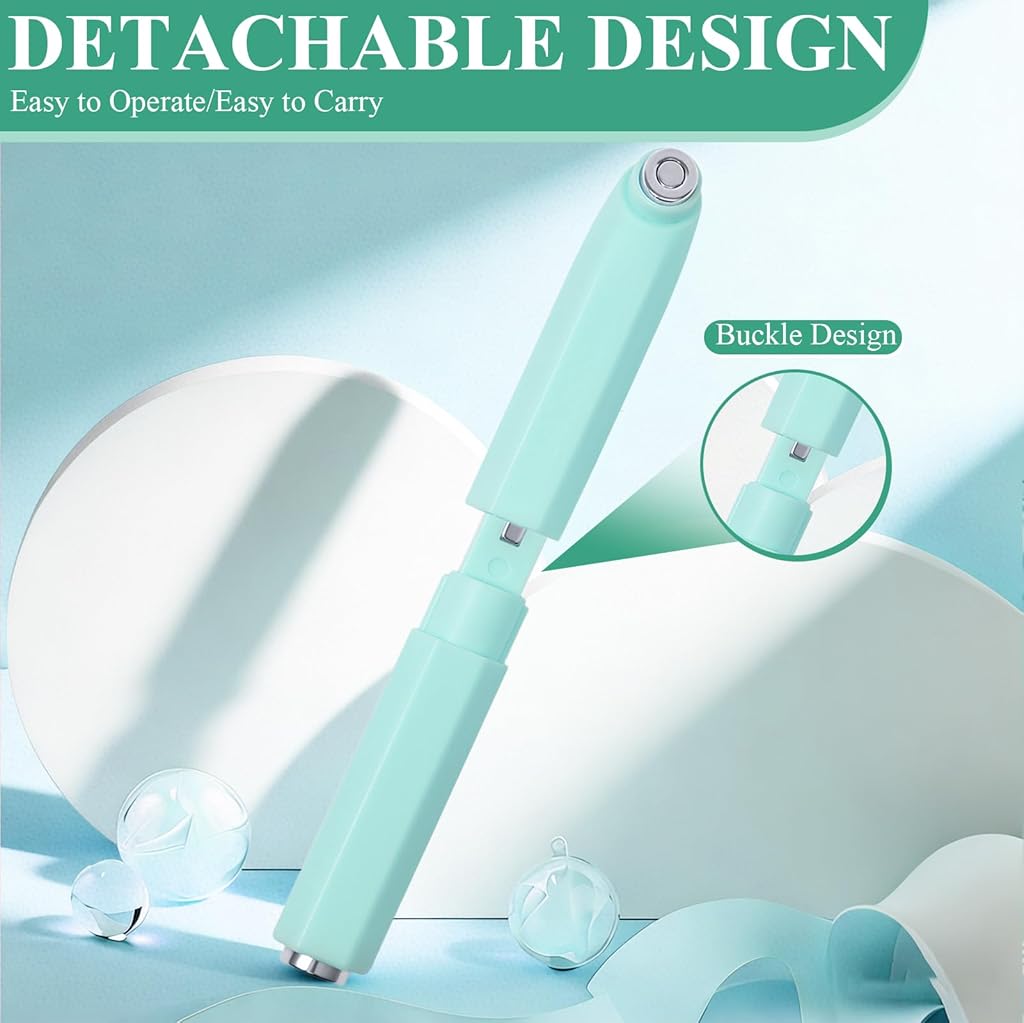 HASTHIP® Imán 3 en 1 Cat Eye Magnet, Varita Magnética Doble Cabeza para Esmalte de Uñas Gel UV, Herramienta Profesional y DIY Desmontable para Diseño de Uñas y Salón (Verde)
