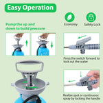 HASTHIP® 5L Gardening Water Sprayer Manual Pump Water Sprayer Long Stainless Steel Nozzle Pump Sprayer Portable Gardening Water Sprayer Bottle with Handle & Shoulder Strap