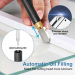 HASTHIP Glass Cutter Tool Set for 2–20 mm Glass with 3 Carbide Heads and Alloy Handle | DIY Cutting