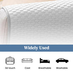 HASTHIP Quilted Sofa Cover Mat for Summer Comfort with Anti Slip Backing 27.5x70.8 in | Ice Silk Breathable Pad for 1 3 Seaters
