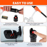 HASTHIP® Electric Oil Transfer Pump Long Nozzle Electric Siphon Pump for Gas, Fuel, Diesel, Battery Operated Portable Oil Transfer Pump