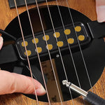 HASTHIP Guitar Pickup for Acoustic to Electric Use with 12 Pole Pieces and 10Ft Cable | 2PCS