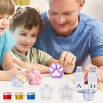 HASTHIP DIY Jelly Toy Silicone Mold Kit with 4 Cute Molds for Kids & Adults | Safe Platinum Cure Silicone Craft Set