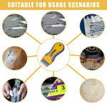 HASTHIP Retractable Metal Scraper for Stain and Glue Removal with 15 Blades | Ergonomic Safe Design
