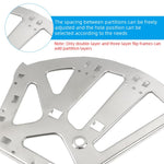 HASTHIP® 2Pcs Stainless Steel Cabinet Door Hinges for Triple Layer Flip-Down/Tilting Cabinet