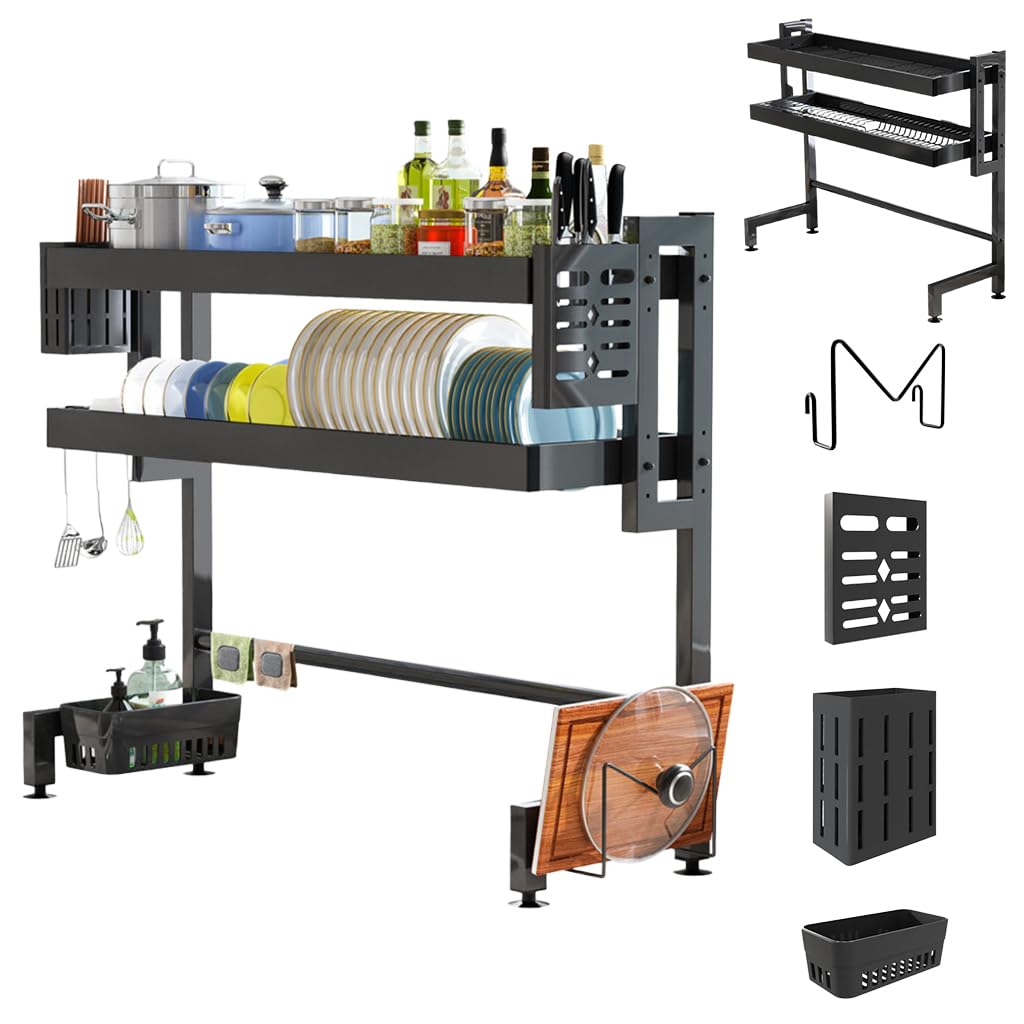 HASTHIP® 95cm Double-Layer Over-Sink Kitchen Rack