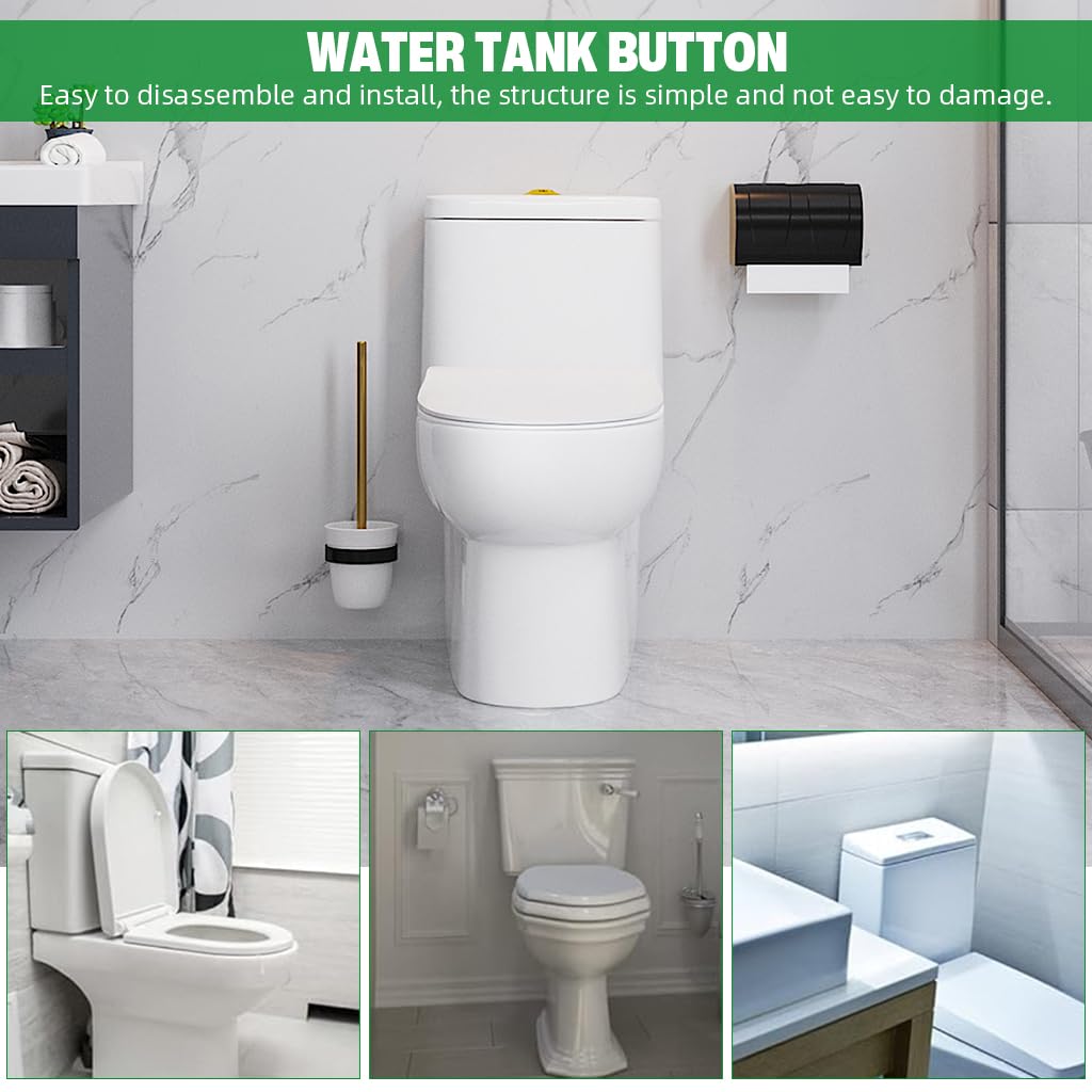 HASTHIP Dual Flush Toilet Button for 47mm–53mm Hole with Water Saving Design | Silver Replacement