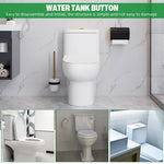 HASTHIP Replacement Flush Toilet Button for Top-Mounted Cisterns with Dual Flush Control | Fits 64 mm Lid Hole