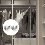 HASTHIP Wardrobe Hanging Rod Mounts for Closet Rods up to 1 in with Screw Mount Stainless Steel | 2Pcs Set