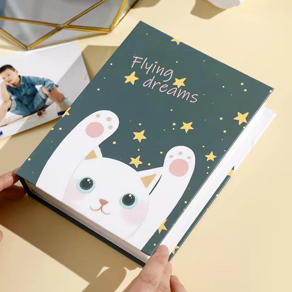 HASTHIP Photo Album 4x6 for Family Memories with Clear Pockets Holds 100 Photos | Baby Gift