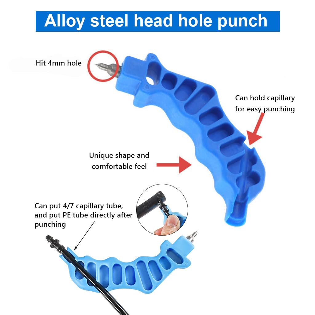 HASTHIP PE Pipe Punching Tool for Drip Irrigation with 4mm Alloy Tip & Ergonomic Handle | Gardening and Agricultural Use