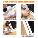 HASTHIP Aluminium Tape Waterproof for Bathroom and Kitchen Sealing with Strong Adhesive | 1.96 inch x 32.8 ft Silver Self Adhesive Repair Strip