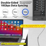 HASTHIP® Cable de Extensión USB C 3.3ft, USB Tipo C Macho a Hembra 3.2 Gen 2 10Gbps, 100W PD Carga Rápida, 4K 60Hz Video, Compatible con MacBook, iPad, iPhone, Steam Deck
