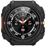 ZORBES® for Samsung Galaxy Watch Ultra 47mm(2024/2025) Case, Rugged Sport Watch Case, Durable Snap-on TPU Protective Cover with Full Edge Guard, Fashion Watch Guard Accessory, Black