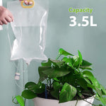 HASTHIP® Drip Irrigation Kit for Garden Home Office with 3500ml Water Bag and Slow Release Control Valve Switch Adjustable Self-Watering Devices for Pots Plant 3PCS