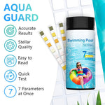 HASTHIP Pool Test Strips for Spa and Hot Tub Water Testing with 100 Counts | 7-in-1 PVC Accurate Results