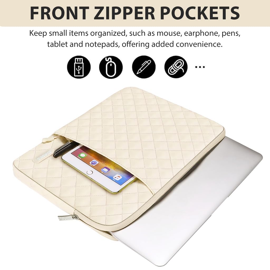HASTHIP® Padded Sleeve Set for 15-15.6 Inch Laptops