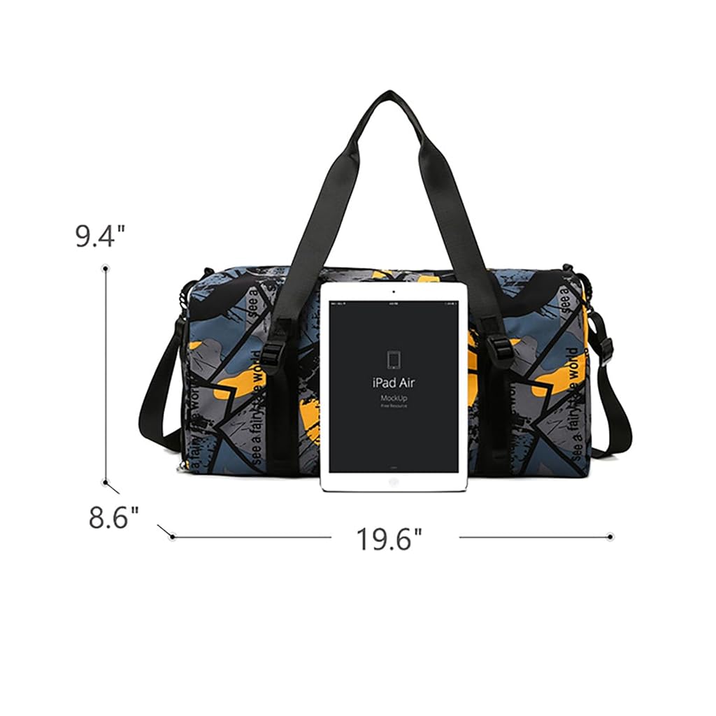 HASTHIP® Bolsa de gimnasio con separación de ropa seca y húmeda