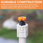 HASTHIP Garden Sprinkler Mist Spray Nozzles 10 Pcs for Drip Irrigation with 360° Rotating Heads