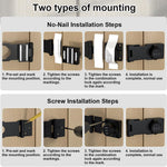 HASTHIP Cabinet Password Hasp Lock for Small Doors and Cabinets featuring 3 Digit Code | Zinc Alloy Black