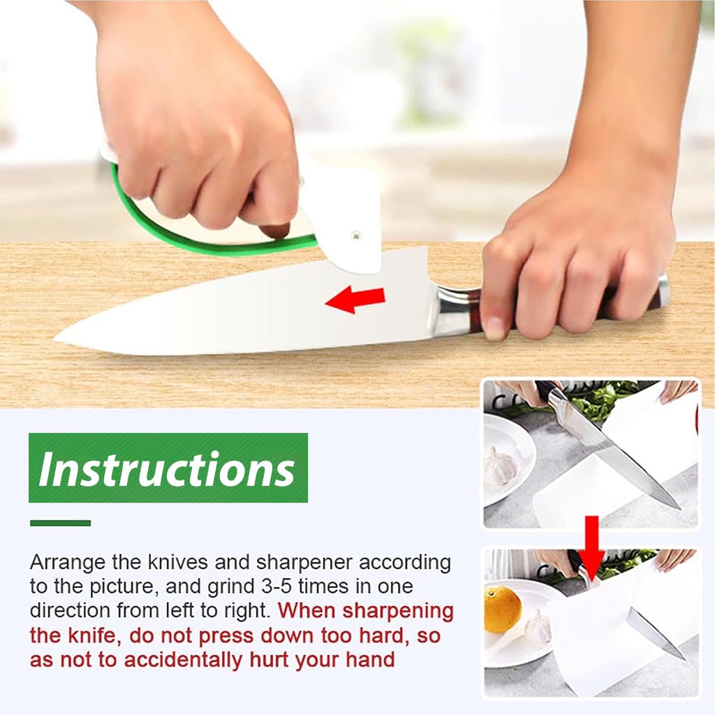 HASTHIP® Gardening Shears Sharpener Diamond-Honed Tungsten Carbide Blade Design Portable Gardening Hand Pruning Scissors Sharpener for Pruning Shear, Scissors, Pruner, Snips, Bypass Shear