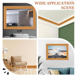 HASTHIP Peel Stick 3D Foam Molding Trim for Home Walls featuring Embossed Floral Design 2.3 m x 7.8 cm Brown 3 pcs