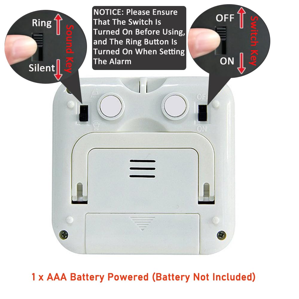 Hasthip Digital Timer for Study and Kitchen with 24 Hour Countdown featuring Magnetic Stand | Black Clock Mode