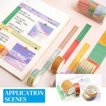 HASTHIP Washi Tape Set for Journaling and Scrapbooking featuring 4 Colorful Rolls | Planner Decoration
