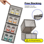 4 Packs Shoe Box Plastic Shoe Storage Separate Shoe Box with Magnet Door Stackable Shoe Organizer Universal Size Sneaker Shoe Box for Men Shoes Box for Women