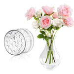 HASTHIP Flower Arrangement Stem Holder for Vase with Spiral Design and Crystal Acrylic Build