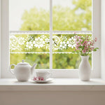 HASTHIP® Floral Clear Baseboard Trim Decal, Self-Adhesive PVC Border Sticker, Decorative Skirting Tape for Window, Glass Door, and Home Interior Decoration, 10cm x 10m, Trim to Fit