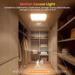 HASTHIP® Magnetic Wall Lamp Ceiling Light with 3-Color LED, Smart Motion Sensor, Remote Control, USB Rechargeable 4000mAh Battery, Room Light for Bedroom, Cabinets, Hallway, Room