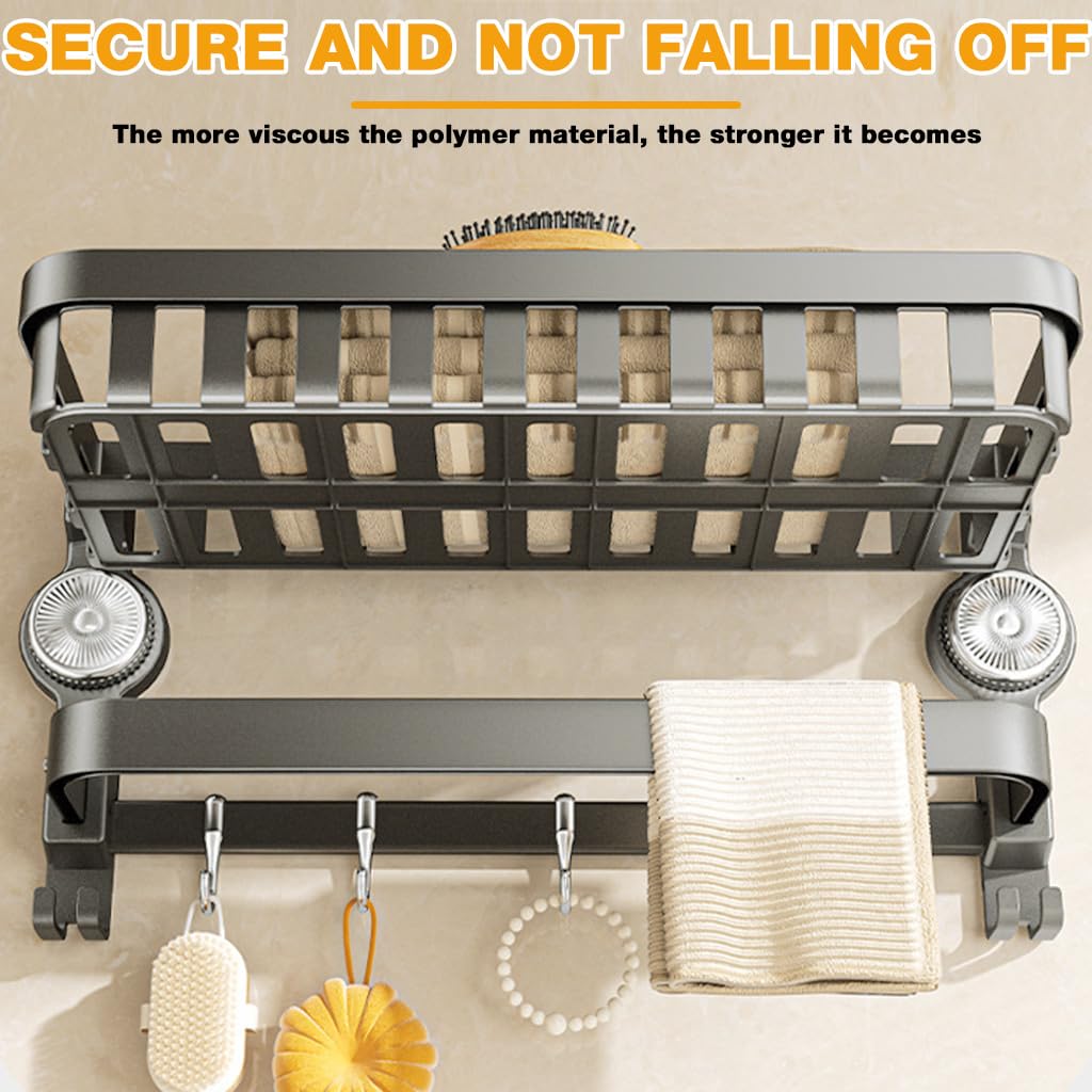 HASTHIP Suction Cup Bathroom Organizer