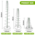 HASTHIP® 2 Sets Plants Trellis Iron Adjustable 53.6 Inches Spiral Up Climbing Trellis DIY Assembly Plant Climb Up Trellis Garden Climbing Plants Trellis for Beans, Vine, Flower Pot