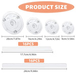 HASTHIP Cake Dowel Rods Set for Multi Tiered Cakes with 36 pcs Plates and Rods | Food Grade Plastic