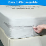 HASTHIP Fitted Sheet Fasteners Set for Secure Bed Corners with Curved Clamp Design Pack of 4