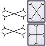 HASTHIP Bedsheet Holder for Neated Bed Sheets with Adjustable Crisscross Straps | 2pcs Set