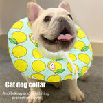 Qpets® Cat Cone Collar Comfy & Soft Stuffed PP Cotton Adjustable Size Machine Washable, After Surgery for Anti-Licking Dog Cone Collar,Surgery Recovery Collar for Pet (S :12-22cm)