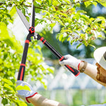 HASTHIP Hedge Shear for Garden Pruning with 7.4 in Mn Steel Blades and Telescopic Handles