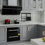 HASTHIP Cabinet Door Pulls for Kitchen and Bathroom with Ergonomic Grip and Ceramic Floral Zinc Alloy Design | 2Pcs Set