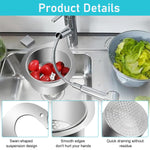 HASTHIP Kitchen Sink Strainer Basket for Residues with Triangular Swan Design | 304 Stainless Steel Mesh Filter