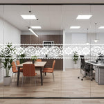 HASTHIP® Floral Clear Baseboard Trim Decal, Self-Adhesive PVC Border Sticker, Decorative Skirting Tape for Window, Glass Door, and Home Interior Decoration, 10cm x 10m, Trim to Fit
