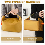 HASTHIP Insulated Lunch Bag for Work and School with Aluminum Foil Lining and Ergonomic Handle | Leakproof Waterproof Yellow Design