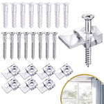 HASTHIP Mirror Mounting Kit for Secure Wall Mirrors with 8 Clips Screws and Anchors | Easy DIY Install