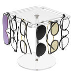HASTHIP Acrylic Sunglasses Holder Stand for 12 Pairs with 360 Rotating Clear Display Rack