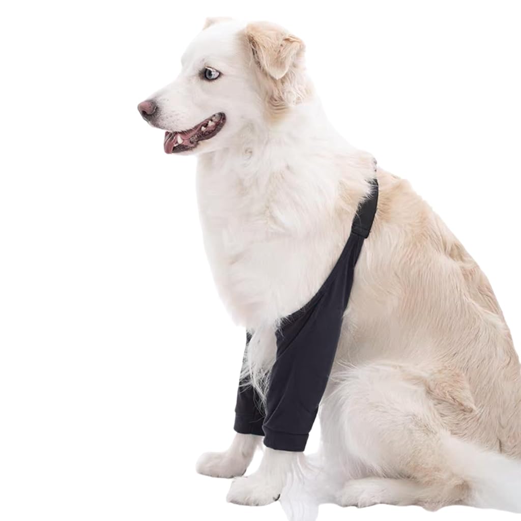 HASTHIP® Dog Elbow Protector for Large and Medium Dogs - Front Leg Joint Support Sleeve, Recovery Suit for Elbow Calluses, Arthritis, Wound Protection & Lick Prevention Wrap